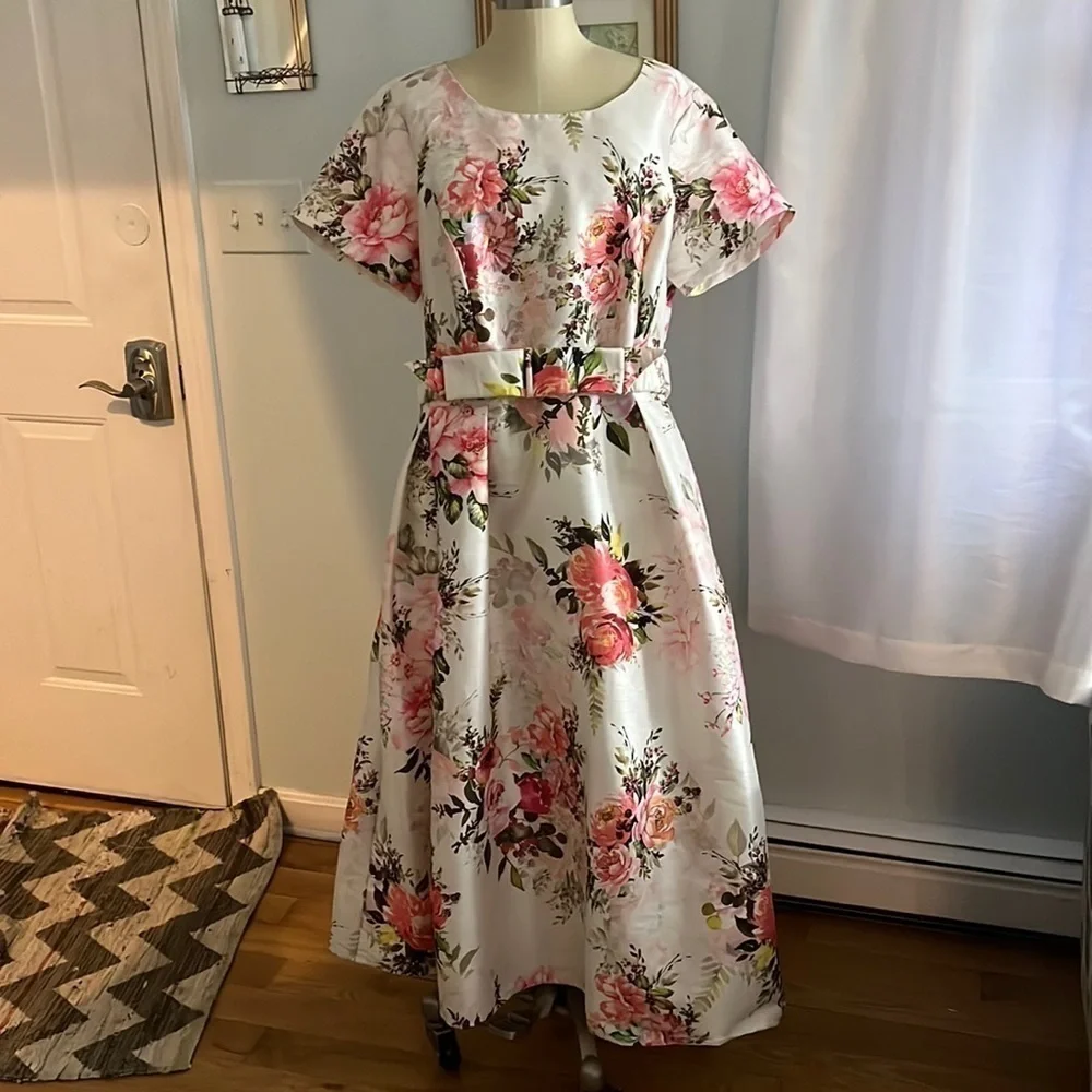 Wayward Fancies eShakti Floral Flowey Dress Size 2X 20W